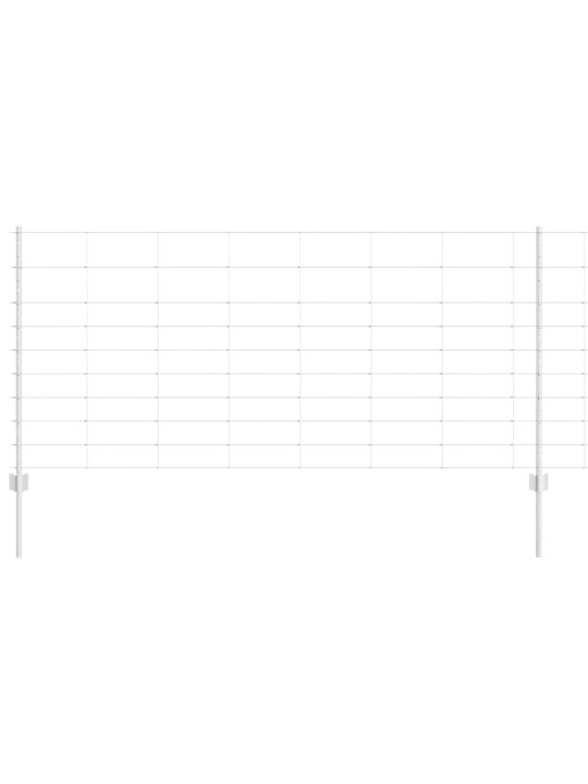 Aed koos postidega hõbedane 1 x 50 m teras