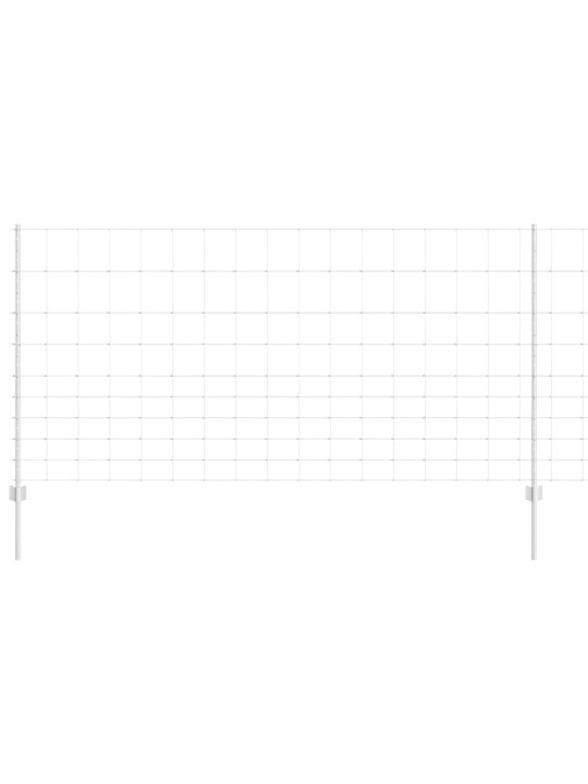 Aed koos postidega hõbedane 1.2 x 50 m teras