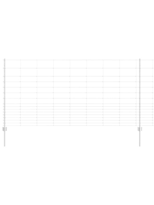 Aed koos postidega hõbedane 1.2 x 50 m teras