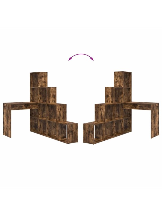 Nurgalaud suitsutatud tamm 101,5 x 149,5 x 149,5 cm tehispuit