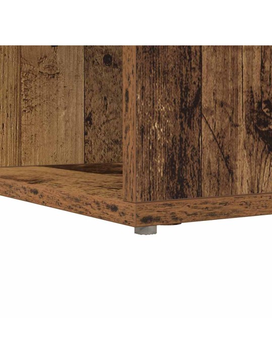 Nurgalaud riiuliga vana puit 101,5 x 149,5 x 149,5 cm tehispuit
