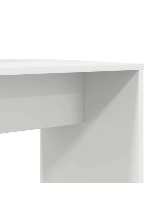 Laud riiuliga ladustamisega valge 138.5 x 55 x 143 cm tehispuit