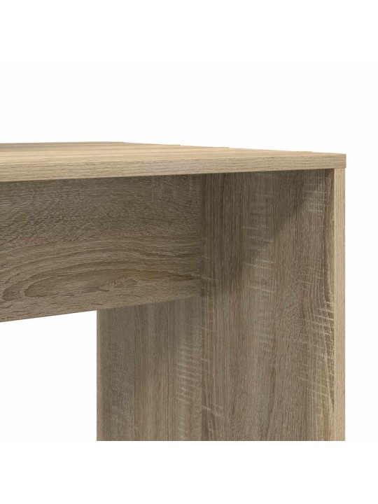 Laud riiuliga sonoma tamm 138.5 x 55 x 143 cm tehispuit