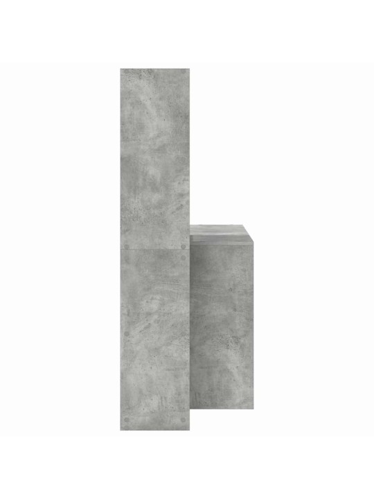 Laud riiuliga betoonihall 138.5 x 55 x 143 cm tehispuit
