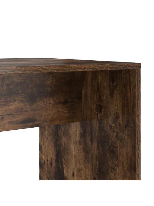Laud riiuliga suitsutatud tamm 138.5 x 55 x 143 cm tehispuit