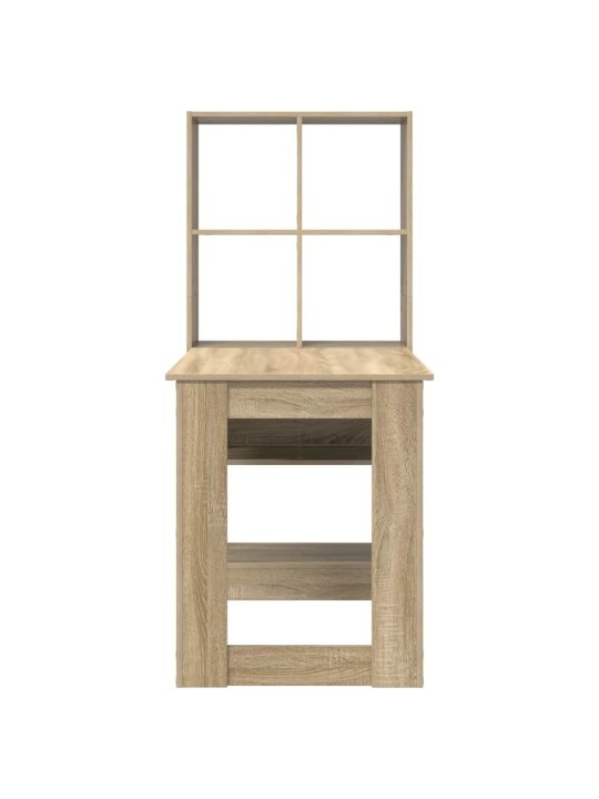 Laud riiuliga sonoma tamm 122 x 67 x 145 cm tehispuit