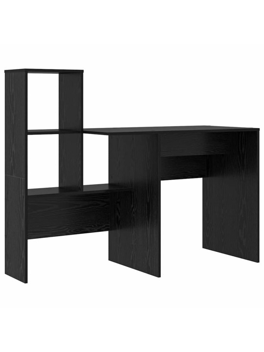 Laud sahtliga must tamm 131.5 x 50 x 106.5 cm tehispuit
