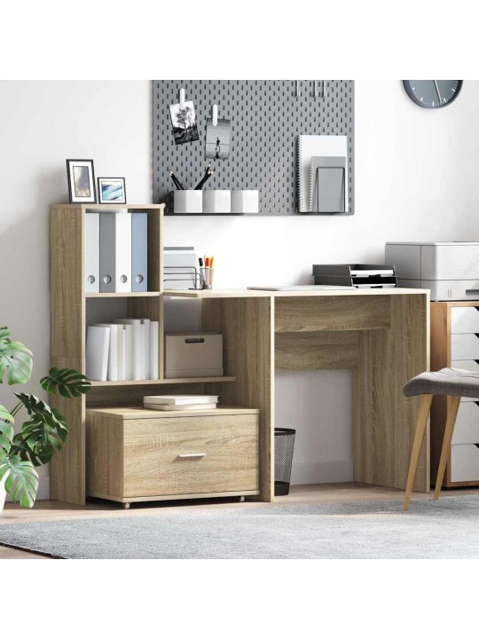Laud sahtliga sonoma tamm 131.5 x 50 x 106.5 cm tehispuit