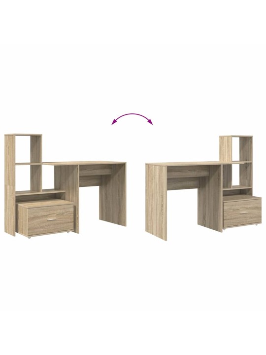 Laud sahtliga sonoma tamm 131.5 x 50 x 106.5 cm tehispuit