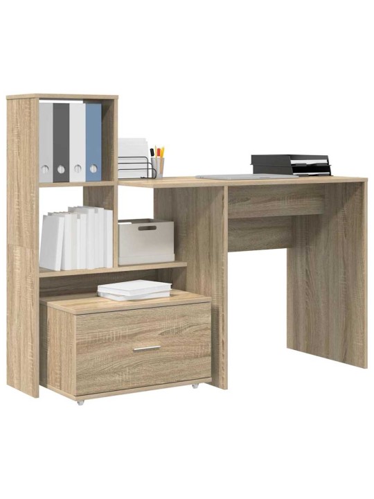 Laud sahtliga sonoma tamm 131.5 x 50 x 106.5 cm tehispuit