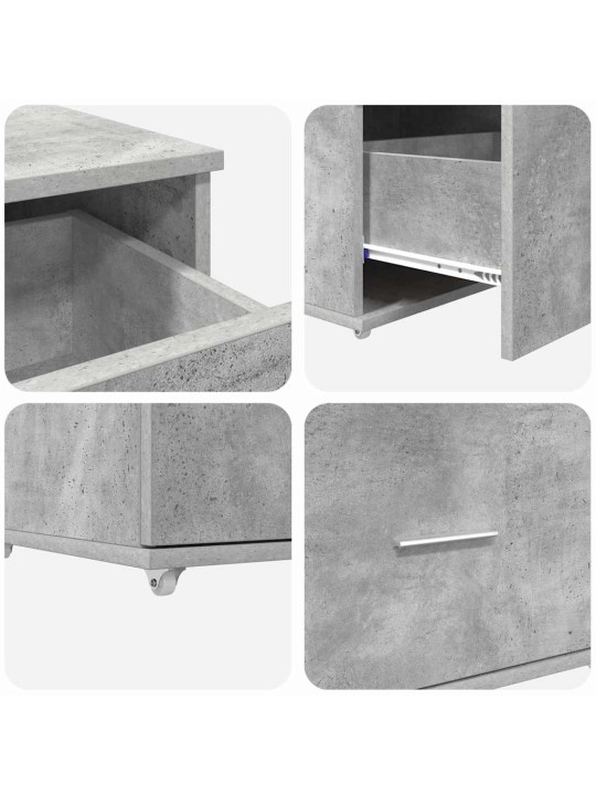 Laud sahtliga betoonihall 131.5 x 50 x 106.5 cm tehispuit