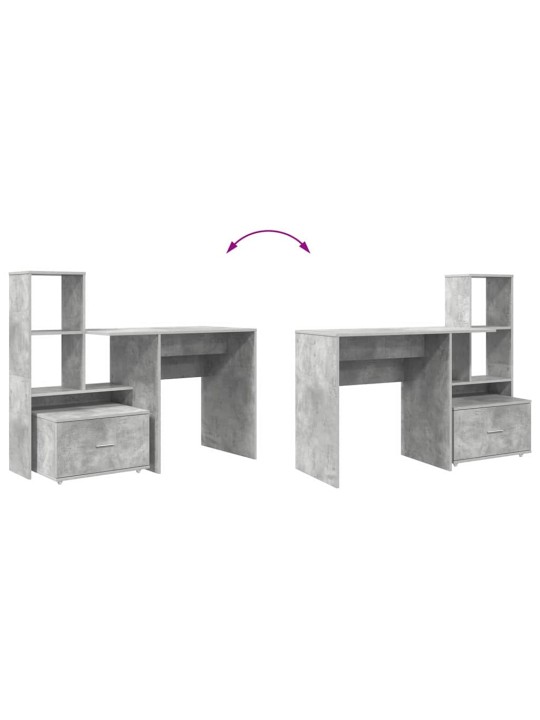 Laud sahtliga betoonihall 131.5 x 50 x 106.5 cm tehispuit