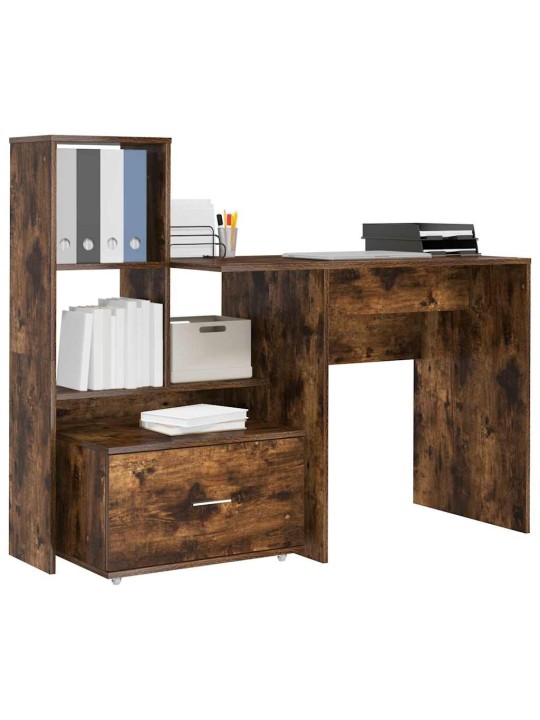 Laud sahtliga suitsutatud tamm 131.5 x 50 x 106.5 cm tehispuit