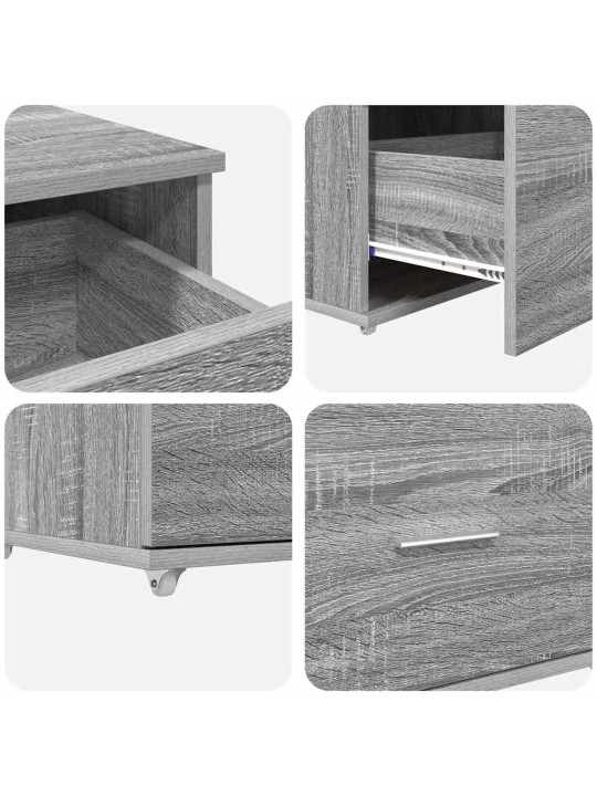 Laud sahtliga hall sonoma 131.5 x 50 x 106.5 cm tehispuit