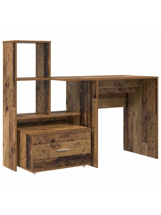 Laud sahtliga vana puit 131.5 x 50 x 106.5 cm tehispuit