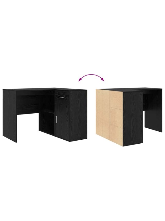 Nurgalaud sahtliga 2 tk must tamm 102 x 50 x 75 cm tehispuit