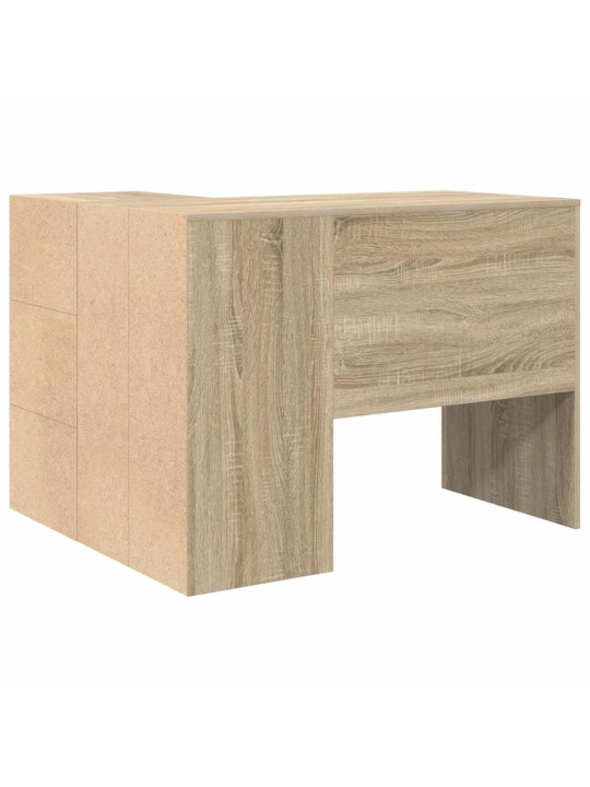 Nurgalaud sahtliga 2 tk sonoma tamm 102 x 50 x 75 cm tehispuit