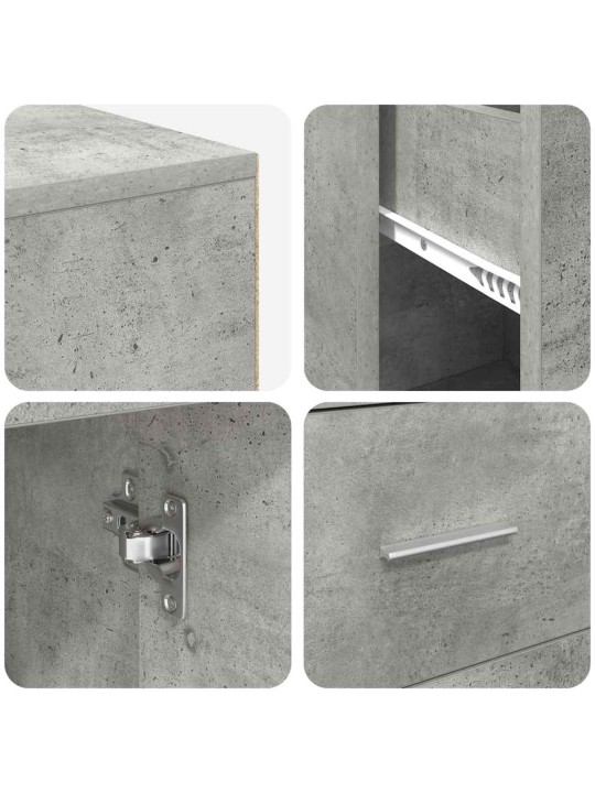 Nurgalaud sahtliga 2 tk betoonhall 102 x 50 x 75 cm tehispuit