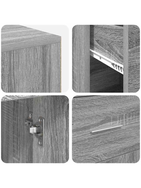 Nurgalaud sahtliga 2 tk hall sonoma 102 x 50 x 75 cm tehispuit