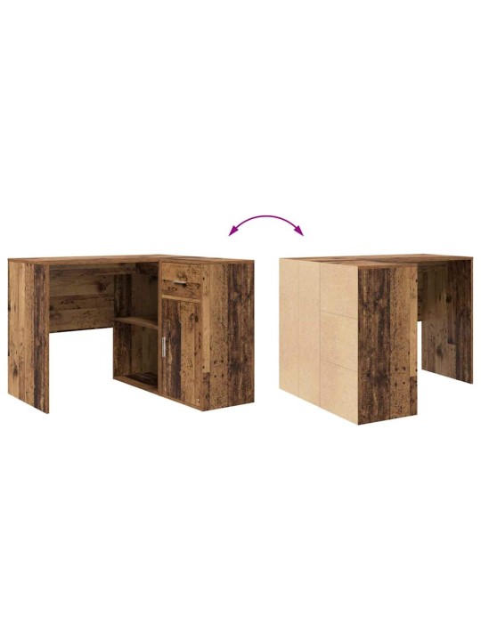 Nurgalaud sahtliga 2 tk vana puit 102 x 50 x 75 cm tehispuit