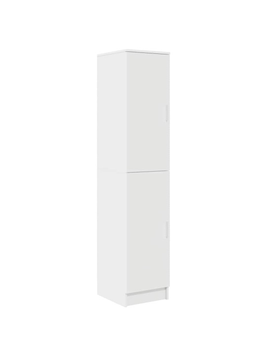 Laud koos hoiuruumiga riiuliga 2 tk valge 78.5 x 37 x 154.5 cm