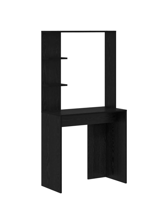 Laud koos hoiuruumiga 2 tk must tamm 78.5 x 37 x 154.5 cm