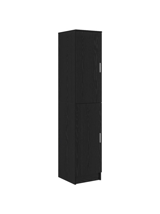 Laud koos hoiuruumiga 2 tk must tamm 78.5 x 37 x 154.5 cm