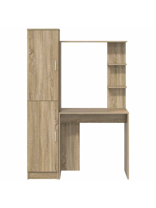 Laud koos hoiuruumiga 2 tk sonoma tamm 78.5 x 37 x 154.5 cm