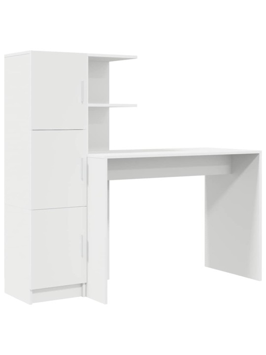 Laud koos hoiuruumiga 2 tk valge 102 x 50 x 124 cm tehispuit