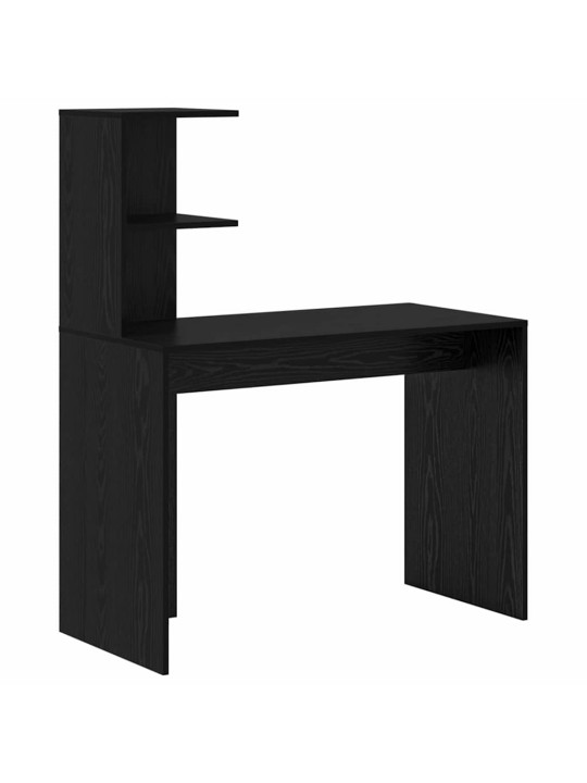 Laud koos hoiuruumiga uksega 2 tk must tamm 102 x 50 x 124 cm