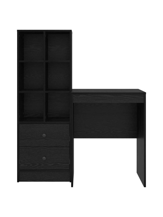 Laud koos hoiuruumiga 2 tk must tamm 60 x 50 x 76 cm tehispuit