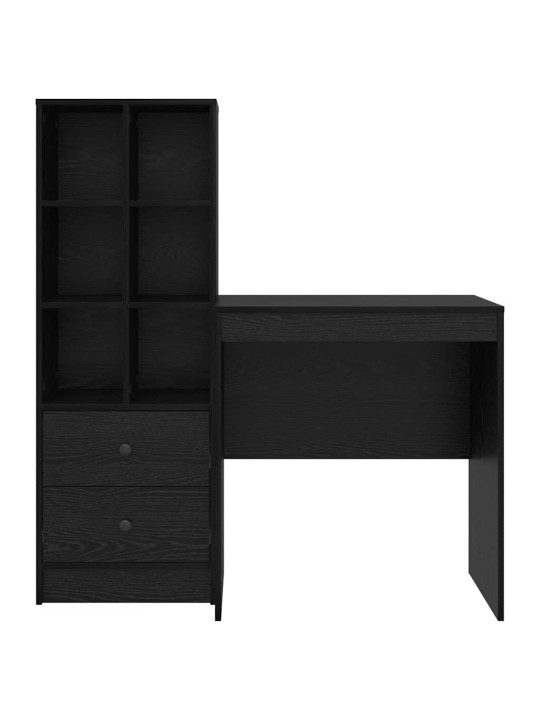 Laud koos hoiuruumiga 2 tk must tamm 70 x 50 x 76 cm tehispuit