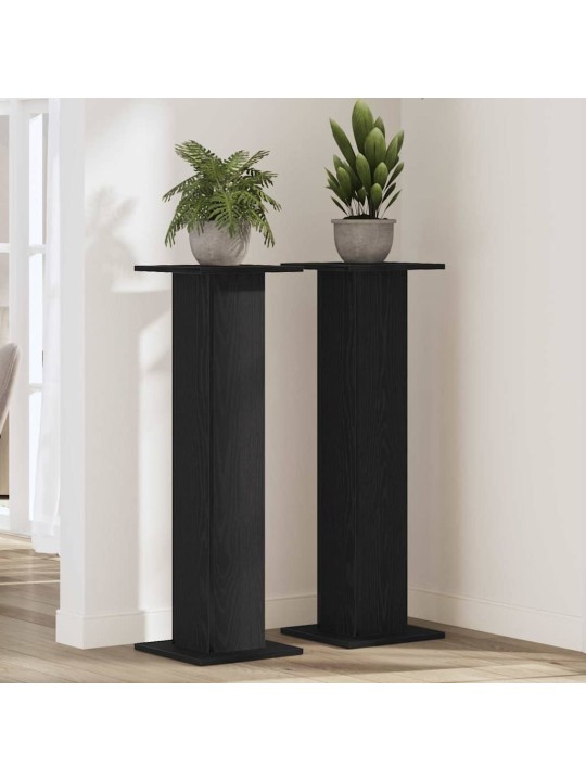 Taimede alus 2 tk must tamm 30 x 30 x 95 cm tehispuit