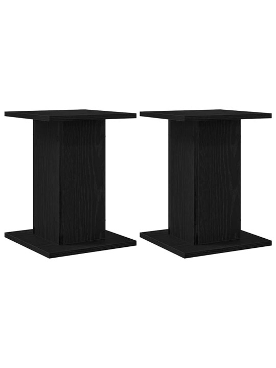 Taimede alus 2 tk must tamm 30 x 30 x 40 cm tehispuit