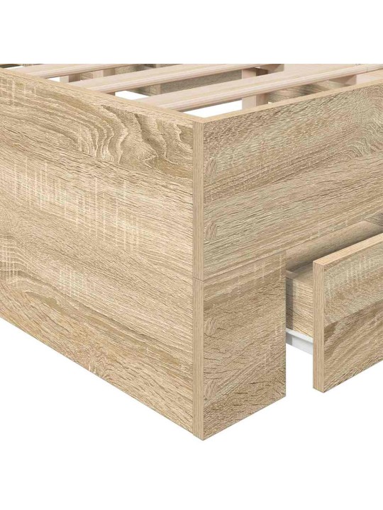 Voodi raam pruun 120 x 200 cm tehispuit