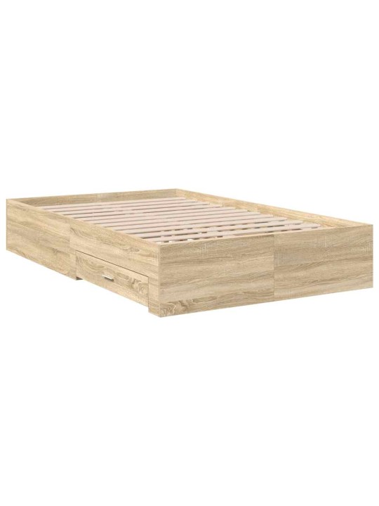 Voodi raam pruun 120 x 200 cm tehispuit