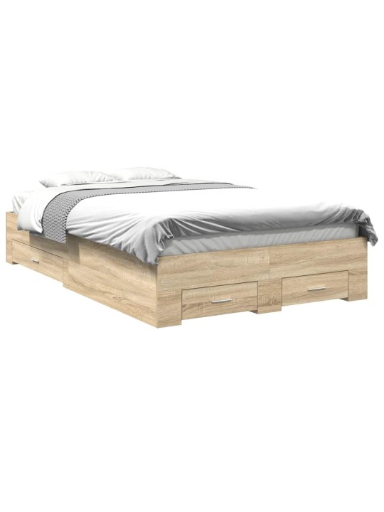 Voodi raam pruun 120 x 190 cm tehispuit