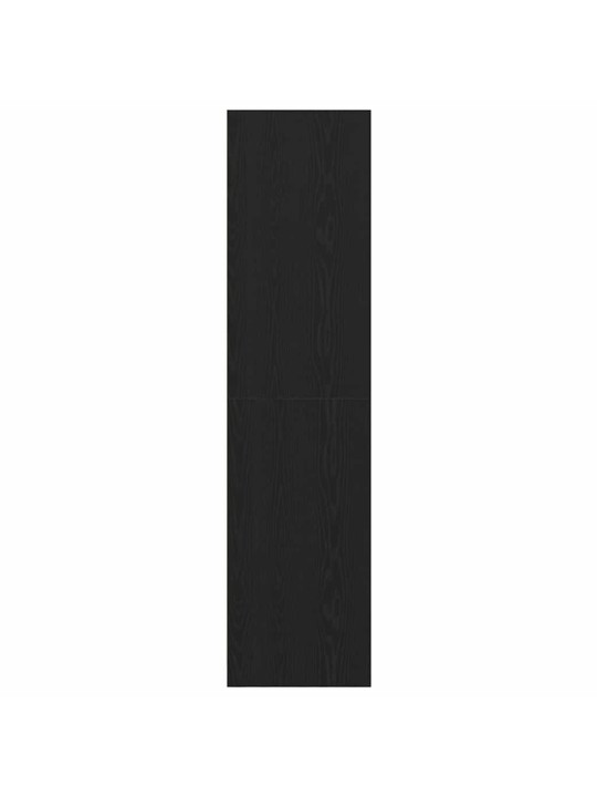 Garderoobikapp riiuliga must tamm 30 x 50 x 200 cm tehispuit