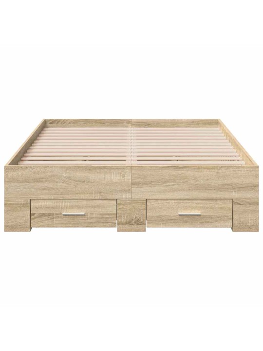 Voodi raam pruun 140 x 200 cm tehispuit