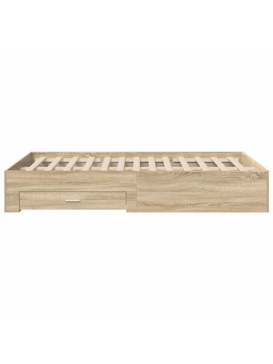 Voodi raam pruun 140 x 200 cm tehispuit