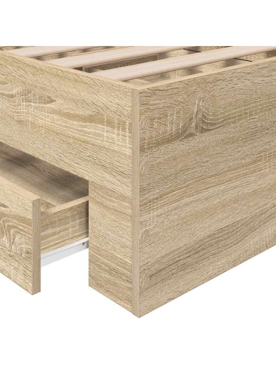 Voodi raam pruun 90 x 190 cm tehispuit