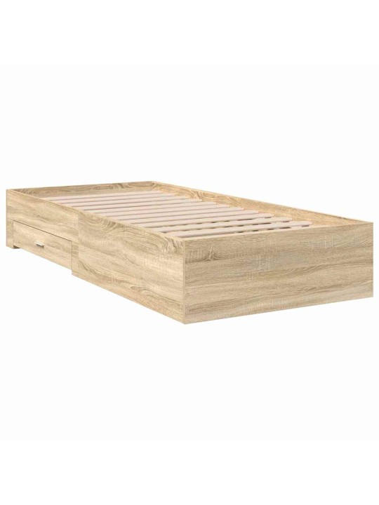 Voodi raam pruun 90 x 190 cm tehispuit