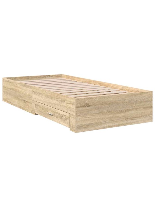Voodi raam pruun 90 x 190 cm tehispuit