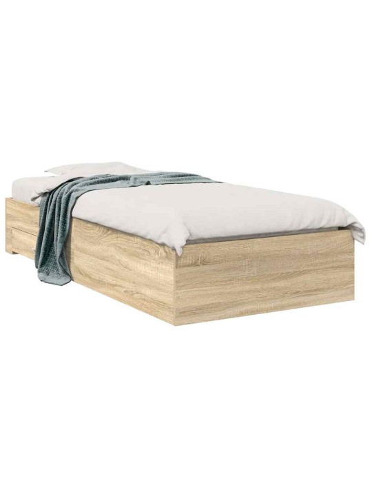 Voodi raam pruun 90 x 190 cm tehispuit