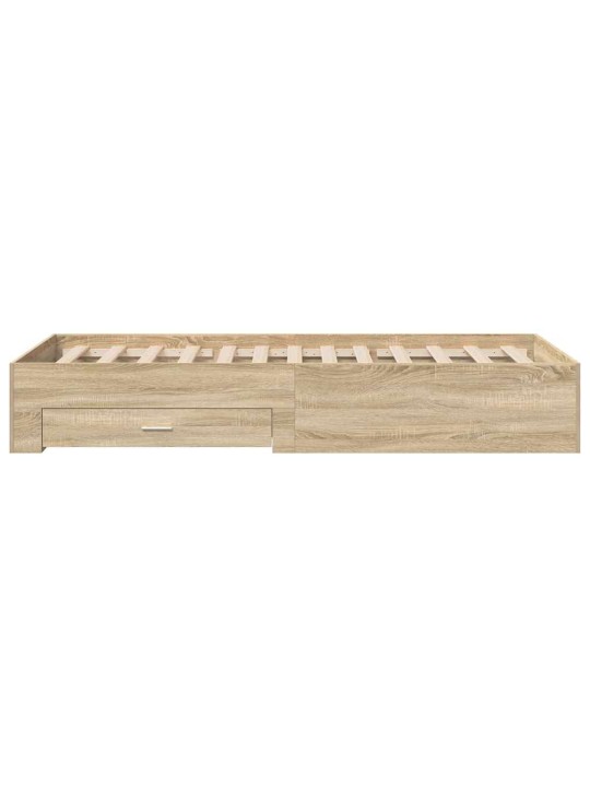 Voodi raam pruun 90 x 190 cm tehispuit
