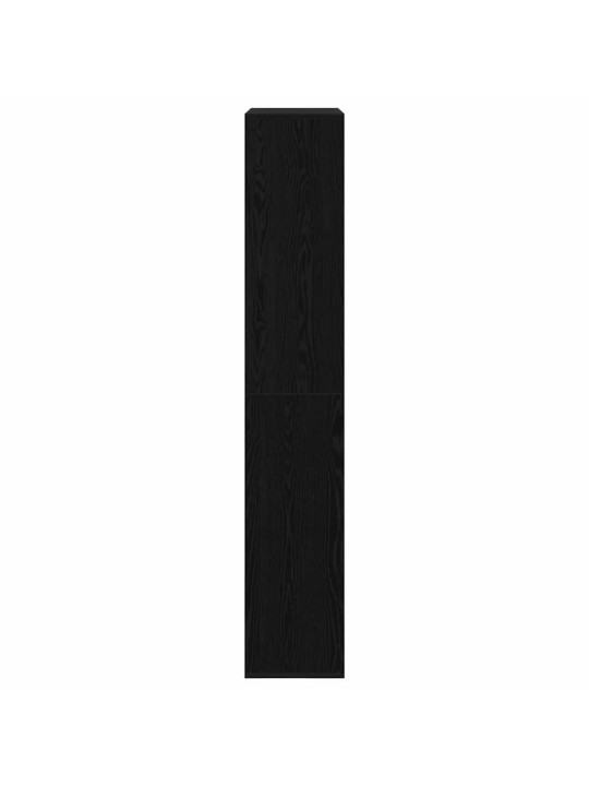 Raamatukapp 2 tk must tamm 100 x 33 x 187.5 cm tehispuit