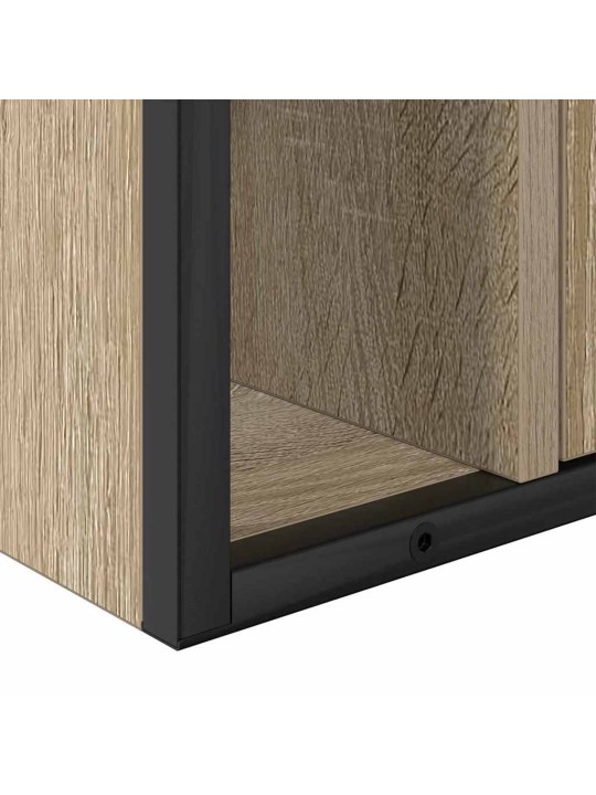 Vannitoa mööbleset uksega 2 tk pruun 60 x 30 x 60 cm tehispuit