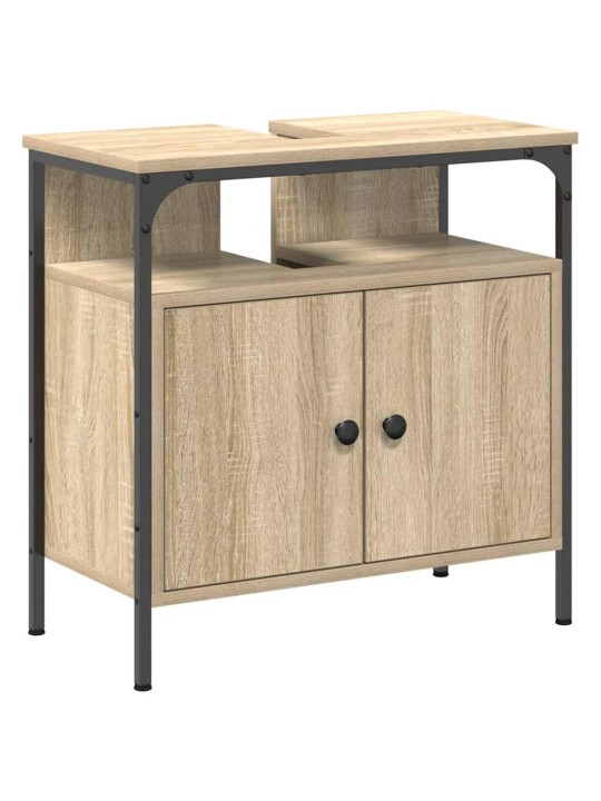 Vannitoa mööbleset uksega 2 tk pruun 60 x 30 x 60 cm tehispuit