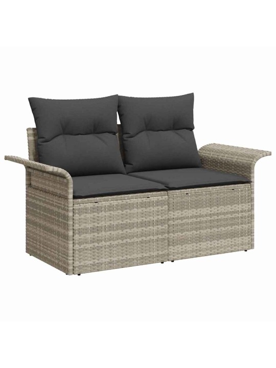 Aia diivanikomplekt 3 tk hall 196 x 62 x 85cm polürotang