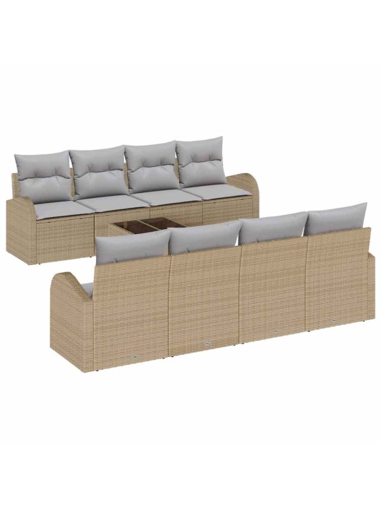 Aia diivanikomplekt 7 tk beež 55 x 55 x 37 cm polürotang